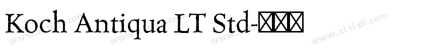 Koch Antiqua LT Std字体转换
